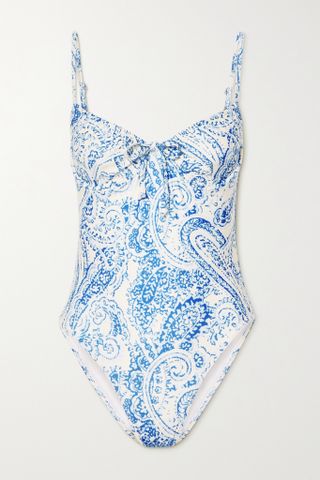 Faithfull the Brand + Mumbai Paisley-Print Underwired Swimsuit