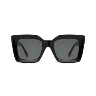 Scoop + Square Black Sunglasses