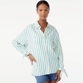 Scoop + Blouse With Long Sleeves