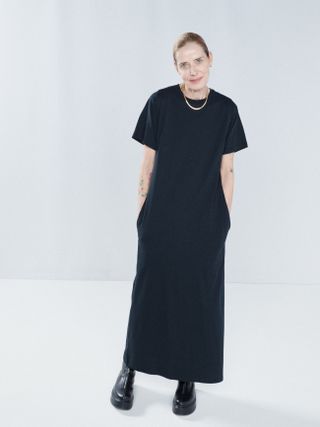 Raey + Recycled-Yarn Relaxed-Fit Jersey T-Shirt Dress