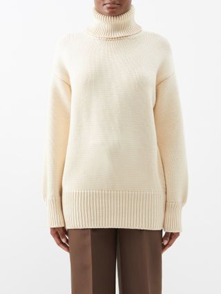 The Row + Ludo Roll-Neck Merino-Blend Sweater