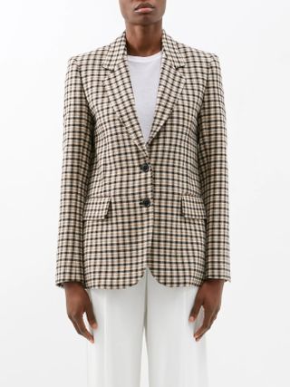 Raey + Fitted-Shoulder Wool-Blend Tailored Jacket