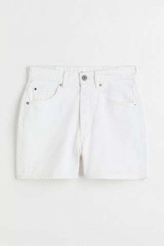 H&M + High Waist Denim Shorts