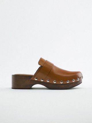 Zara + Leather Clogs