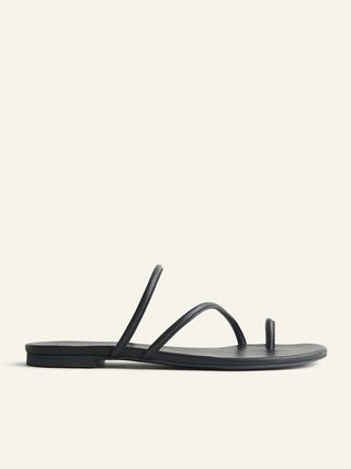 Reformation + Ludo Toe Ring Strappy Flat Sandals