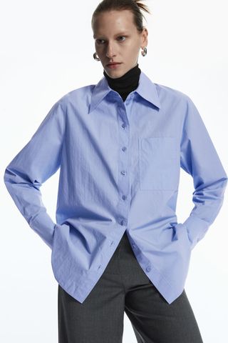 COS + Oversized Long-Sleeve Shirt