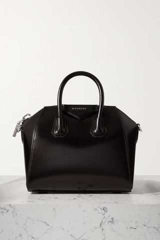 Givenchy + Antigona Mini Glossed-Leather Tote