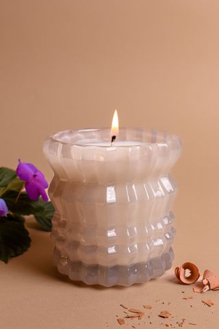 Auden Lueur + Ellori Textured Glass Scented Candle