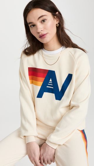 Aviator Nation + Logo Crew Sweatshirt