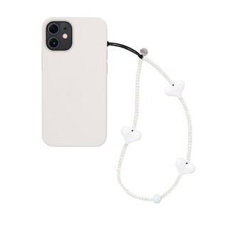String Ting + Snow Candy Love Heart Wristlet Phone Strap