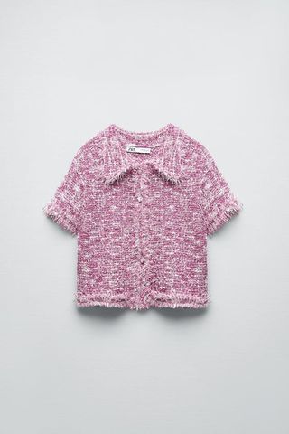Zara + Structured Knit Cardigan