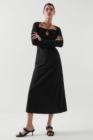 COS + Halterneck Maxi Dress