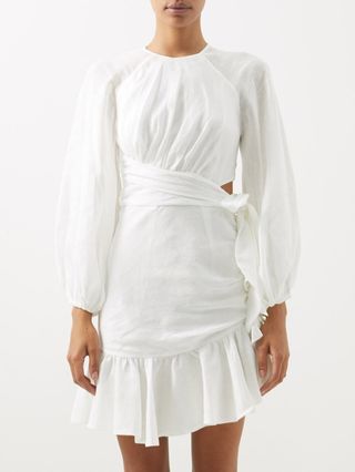 Zimmerman + Lyre Linen Wrap Dress