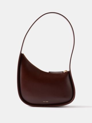 The Row + Half Moon Leather Handbag