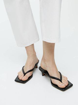 Arket + Slip-On Leather Sandals