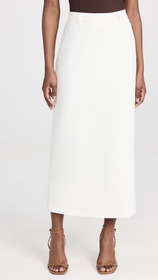 Pixie Market + Nia White Maxi Skirt