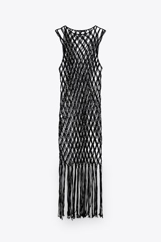 Zara + Macramé Dress