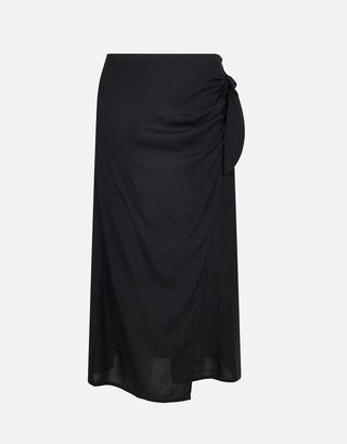 Accessorize + Wrap Beach Skirt Black