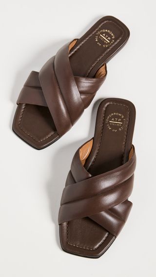 Atp Atelier + Cotti Chocolate Sandals