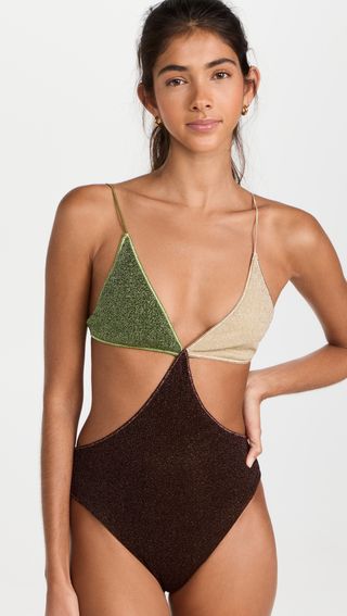 Oseree + Lumire Color Cut Out Maillot