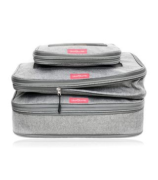 LeanTravel + Compression Packing Cubes for Travel, Set of 3