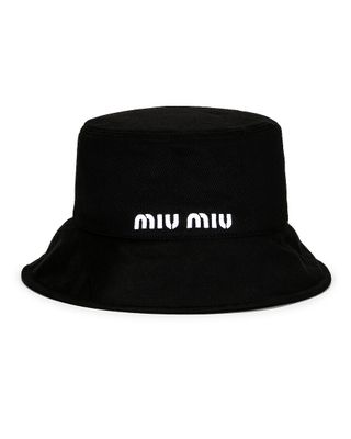 Miu Miu + Logo Bucket Hat