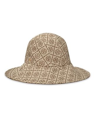 Tory Burch + Monogram Jacquard Reversible Bucket Hat