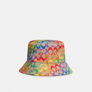 Coach + Rainbow Signature Bucket Hat