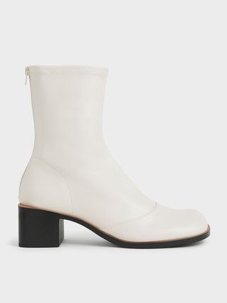 Charles & Keith + Stitch Trim Ankle Boots
