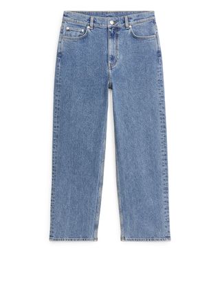 ARKET + Straight Cropped Stretch Jeans