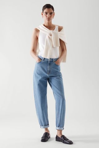 COS + Tapered-Leg High-Rise Jeans