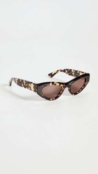 Bottega Veneta + New Hinge Cat Eye Sunglasses