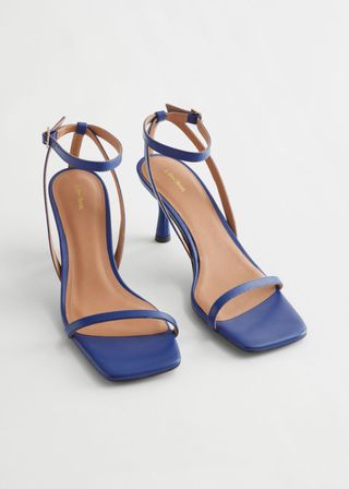 & Other Stories + Strappy Leather Heeled Sandal