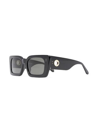 Linda Farrow + Rectangular-Frame Design Sunglasses