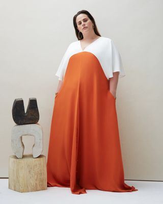 Coyan + Seta Gown in Orange