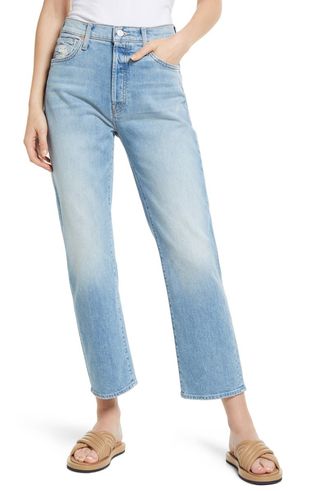Mother + The Ditcher Crop Straight Leg Jeans