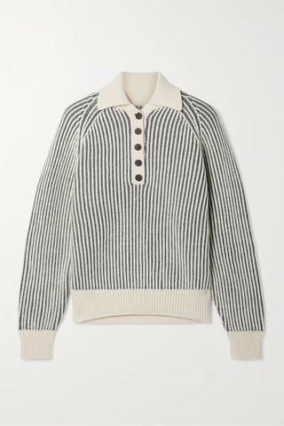 Mara Hoffman + + Net Sustain Striped Wool Polo