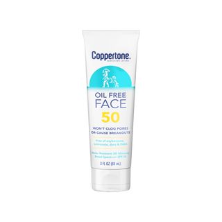 Coppertone + Face SPF 50 Oil-Free Sunscreen Lotion