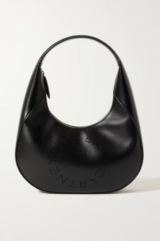 Stella Mccartney + Small Perforated Vegetarian Leather Shoulder Bag
