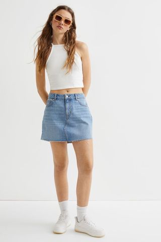 H&M + 90s Denim Skirt