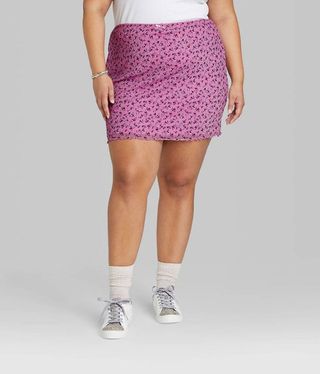 Wild Fable + Plus Size Mesh Bodycon Mini Skirt
