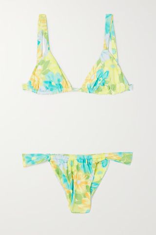 Faithfull the Brand + Flora Floral-Print Stretch-Econyl Bikini
