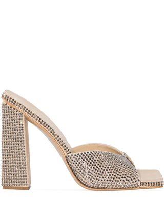Gia Borghini + Crystal-Embellished 125mm Sandals
