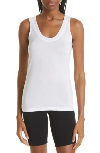 Monrow + Scoop Neck Tank Top