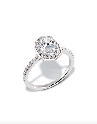 Kendra Scott + Oval Iconic Halo Engagement Ring