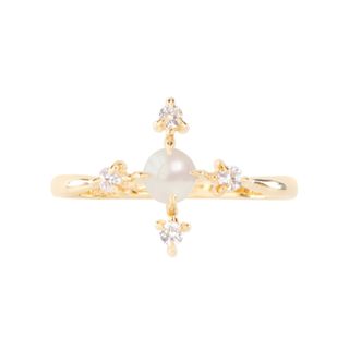 Catbird Jewelry + Pearl Moonflower Ring