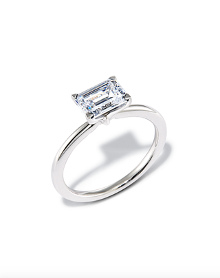 Kendra Scott + Emerald Solitaire Engagement Ring