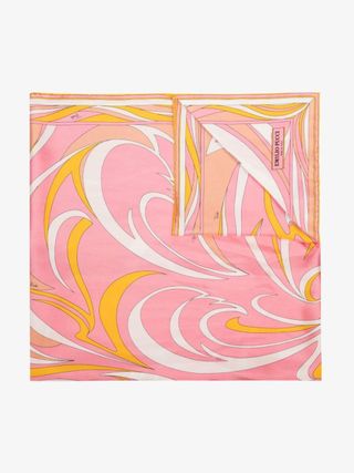 Emilio Pucci + Pink Silk Scarf
