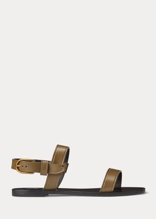 Ralph Lauren + Leather Flat Sandals