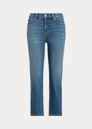 Ralph Lauren + High-Rise Straight Ankle Jeans